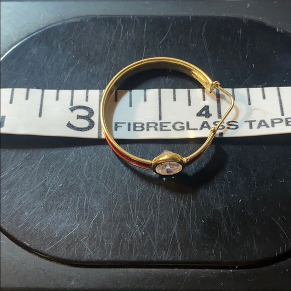 18k yellow gold with enamel coating and CZ stones. - Picture 6 of 6